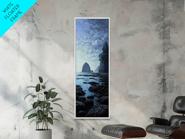 Volcanic Black Beach Framed Canvas Print, Landscape Art, Fine Art Print, Living Room Decor, Fine Art, Horizon, Digital Prints, LAN-1x3-74