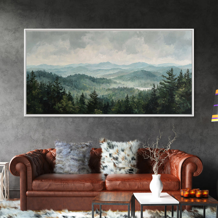 Old Country Road Framed Canvas Print, Landscape Art, Wall Decor, Living Room Decor, Fine Art, Horizon, Digital Print, LAN-2x1-40