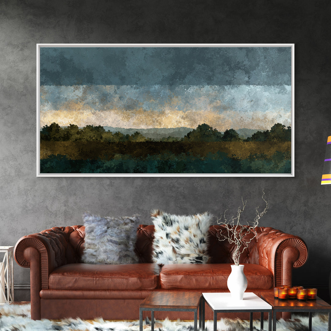 Old Country Road Canvas Print, Landscape Art, Printable Wall Art, Living Room Decor, Oil Painting, Horizon, Horizontal Wall Art, LAN-2x1-64