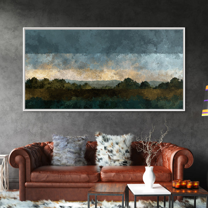 Old Country Road Canvas Print, Landscape Art, Printable Wall Art, Living Room Decor, Oil Painting, Horizon, Horizontal Wall Art, LAN-2x1-64