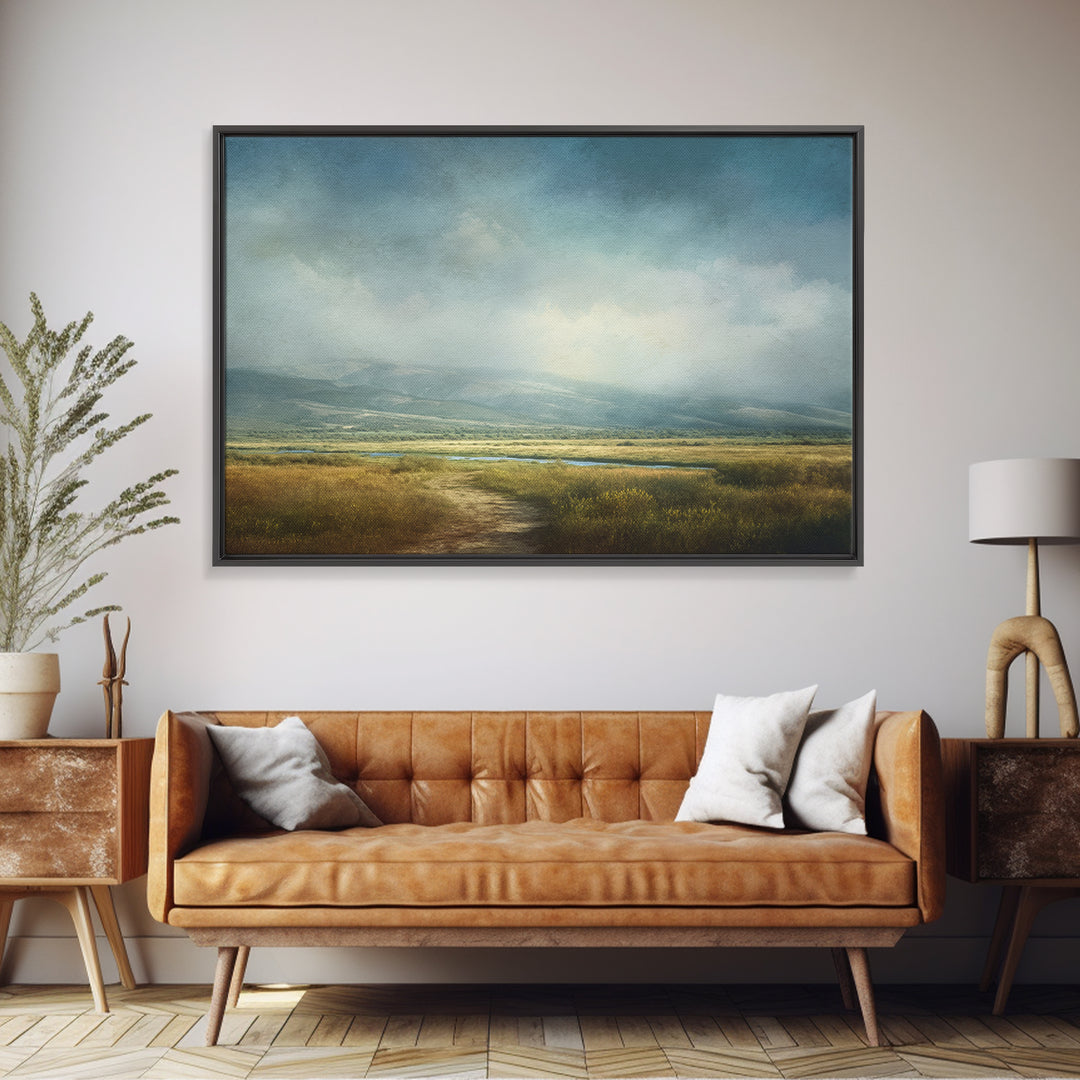 Old Country Road Canvas Print, Landscape Art, Gallery Decor, Living Room Decor, Fine Art, Horizon, Wall Art, Home Decor, LAN-3x2-48