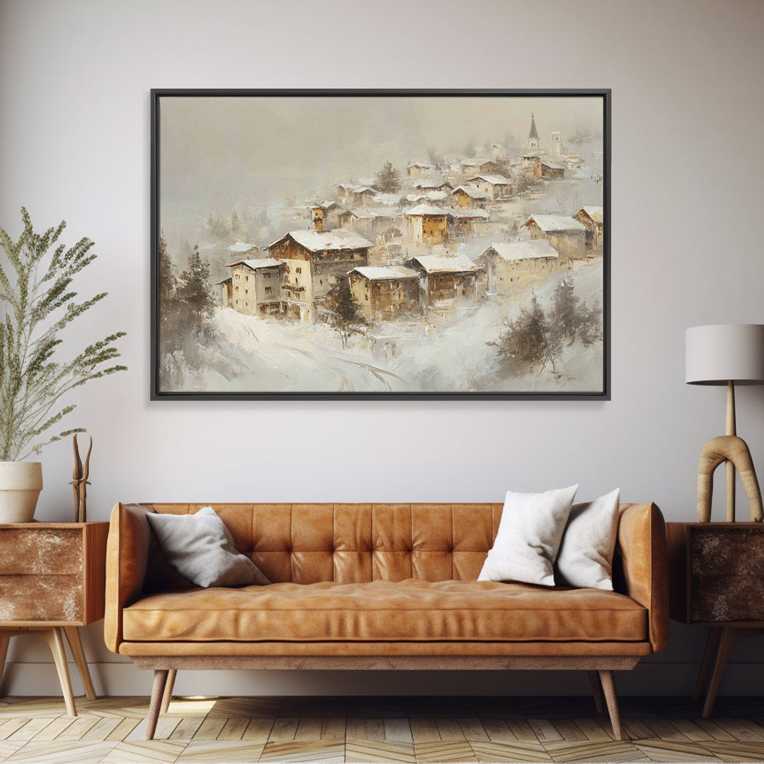 Misty Cypress Swamp Canvas Print, Landscape Art, Living Room Wall Art, Living Room Decor, Oil Painting, Horizon, LAN-3x2-98