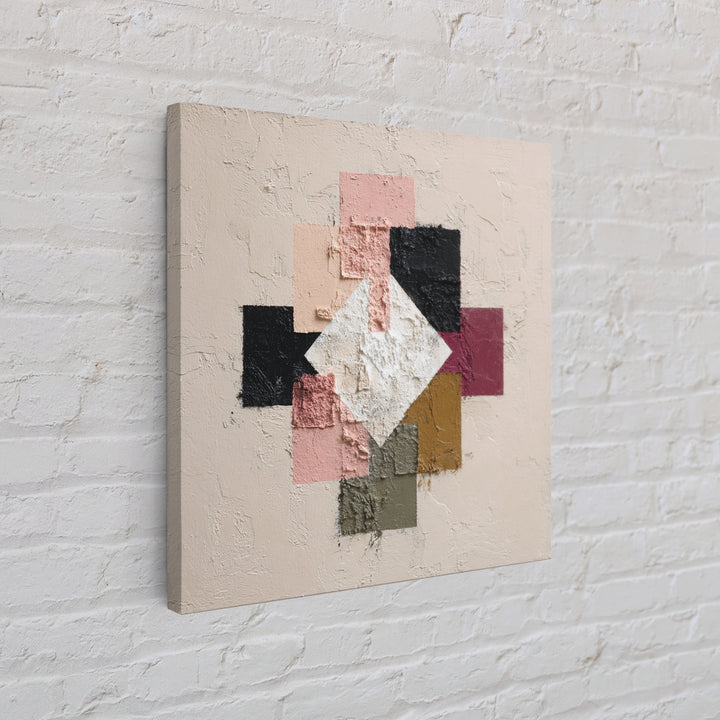 Minimal Eyes and Nose Composition Canvas Print, Line Art, Modern Decor, Living Room Decor, Abstract Art, Line, Contemporary Art, LIN-1x1-14