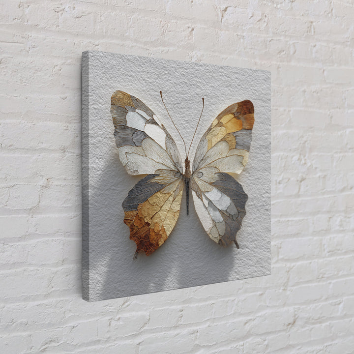 Line Art Butterfly Canvas Print, Line Art, Gallery Wall Set, Living Room Decor, Fine Art, Line, Textured Painting, LIN-1x1-22