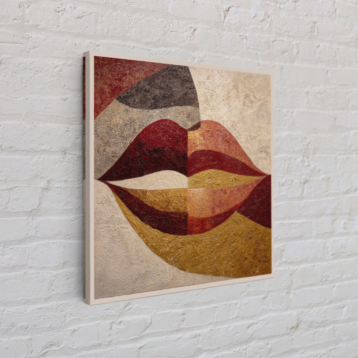Abstract Lips and Hand Fashion Sketch Canvas Print, Line Art, Luxury Decor, Living Room Decor, Fine Art, Line, Printable, LIN-1x1-90