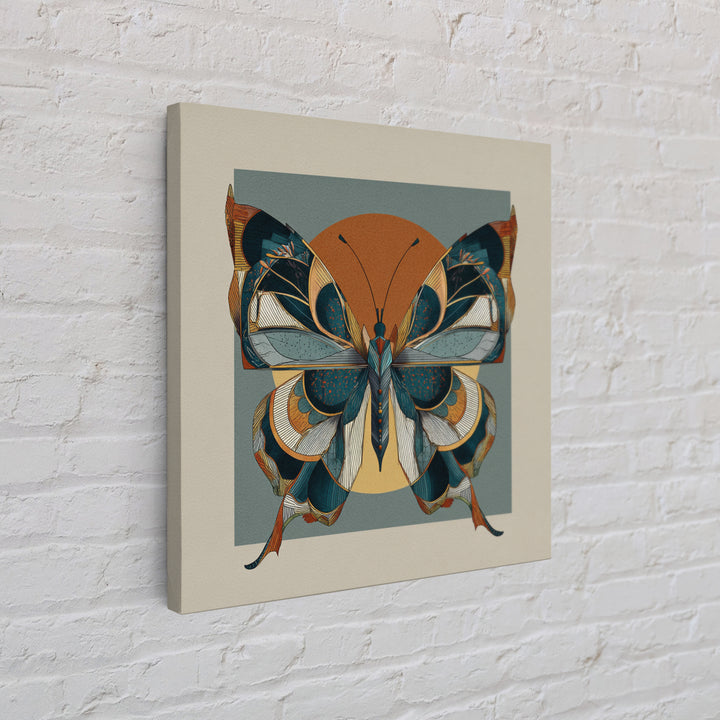 Line Art Butterfly Canvas Print, Line Art, Art Print, Living Room Decor, Abstract Art, Line, Digital Wall Art, LIN-1x1-94