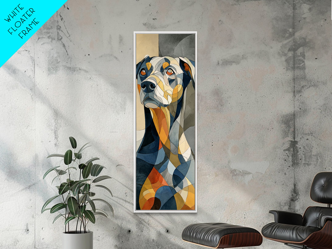 Continuous Line Dog Portrait Canvas Print, Line Art, Luxury Decor, Living Room Decor, Fine Art, Line, Printable, LIN-1x3-1