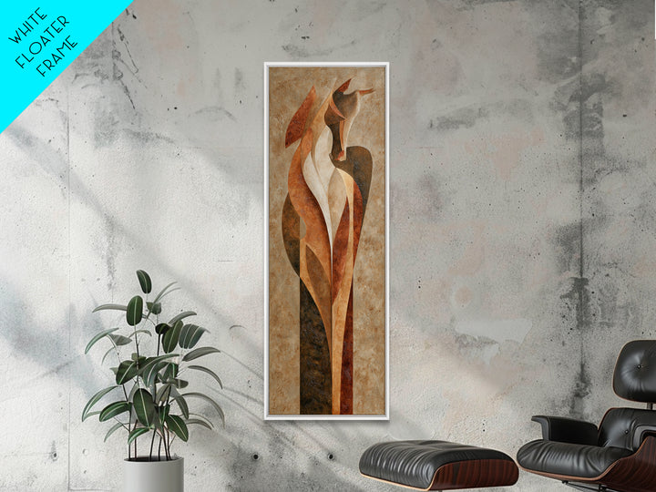 Abstract Horse Formed from Graceful Contour Canvas Print, Line Art, Printable Art, Living Room Decor, Abstract Art, Line, LIN-1x3-16