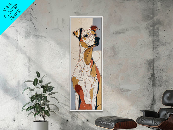 Continuous Line Dog Portrait Canvas Print, Line Art, Canvas Print, Living Room Decor, Oil Painting, Line, Modern Decor, LIN-1x3-25