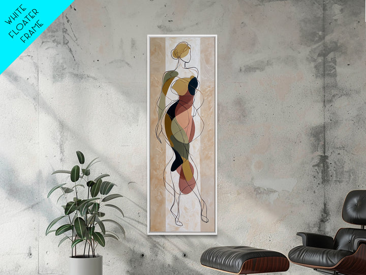 Continuous Line Dancer Canvas Print, Line Art, Modern Decor, Living Room Decor, Abstract Art, Line, Contemporary Art, LIN-1x3-43