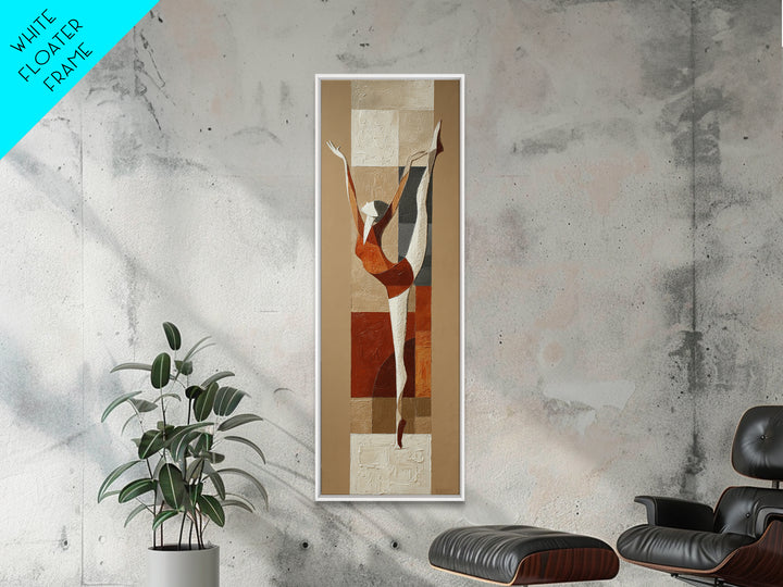 Single Line Yoga Pose Framed Canvas Print, Line Art, Decor, Living Room Decor, Abstract Art, Line, Living Room Wall Art, LIN-1x3-53