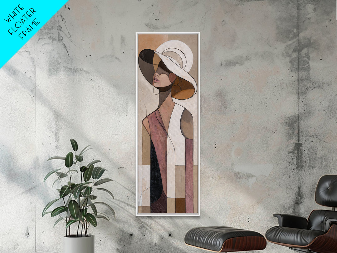 Line Drawing of a Woman Canvas Print, Line Art, Neutral Decor, Living Room Decor, Fine Art, Line, Wall Decor, Custom Portrait, LIN-1x3-55