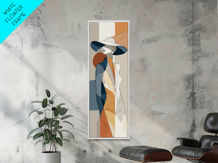 Line Drawing of a Woman Canvas Print, Line Art, Minimalist Wall Art, Living Room Decor, Oil Painting, Line, Fine Art Print, LIN-1x3-7