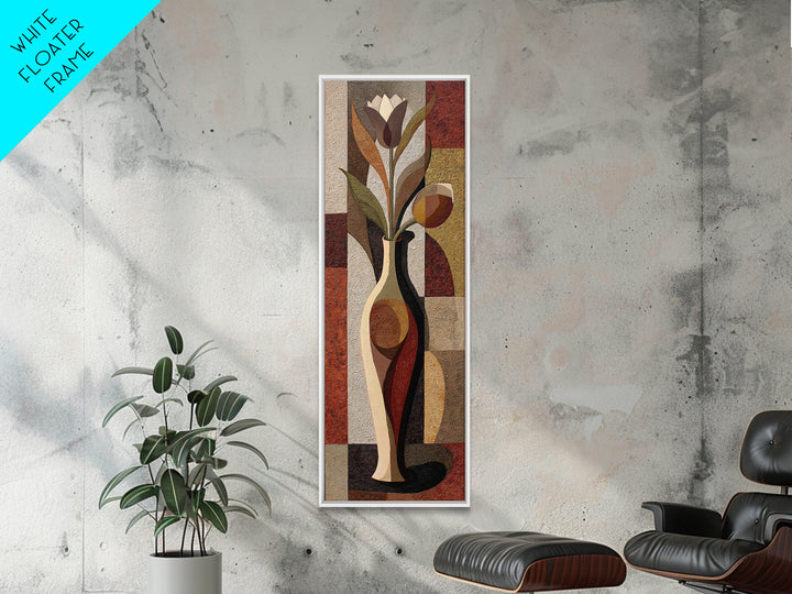 Abstract Vase and Flowers Canvas Print, Line Art, Modern Decor, Living Room Decor, Fine Art, Line, Contemporary Art, Wall Art, LIN-1x3-72