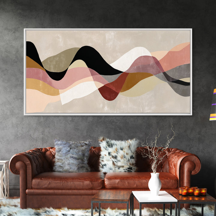 Monoline Cat Stretching Canvas Print, Line Art, Modern Wall Art, Living Room Decor, Abstract Art, Line, Bird Wall Art, LIN-2x1-74