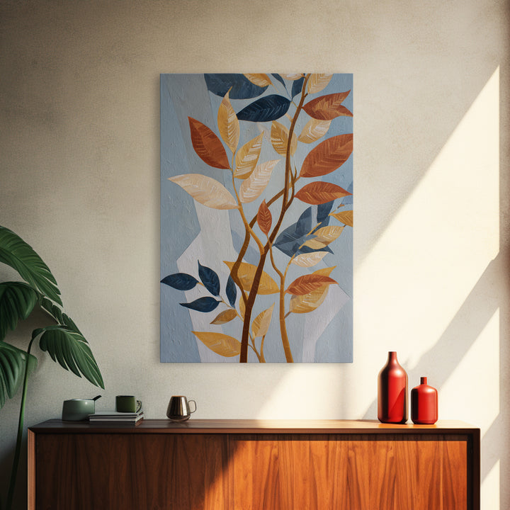 Botanical Branch Drawn Canvas Print, Line Art, Canvas Art, Living Room Decor, Fine Art, Line, Jesus Wall Art, Gallery Wall Art, LIN-2x3-11