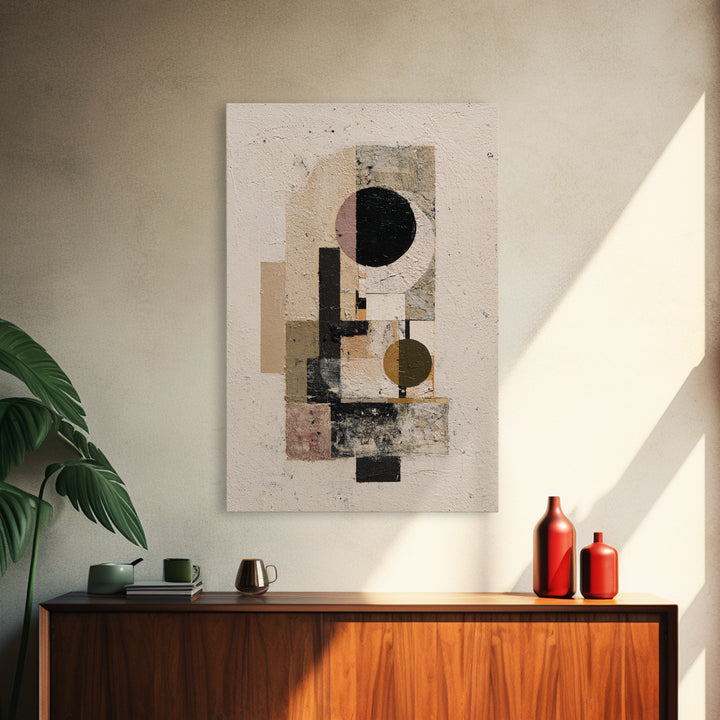 Minimal Eyes and Nose Composition Framed Canvas Print, Line Art, Digital Wall Art, Living Room Decor, Fine Art, Line, LIN-2x3-46