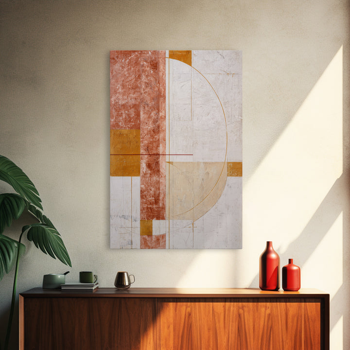 Minimal Angel Wing Contour Framed Canvas Print, Line Art, Gallery Wall Art, Living Room Decor, Abstract Art, Line, LIN-2x3-53