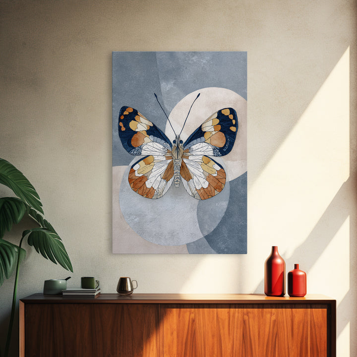 Line Art Butterfly Canvas Print, Line Art, Printable Art, Living Room Decor, Abstract Art, Line, Gallery Wall Art, LIN-2x3-54