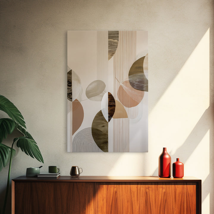 Line Art Shell and Coastal Forms Canvas Print, Line Art, Modern Decor, Living Room Decor, Fine Art, Line, Contemporary Art, LIN-2x3-71