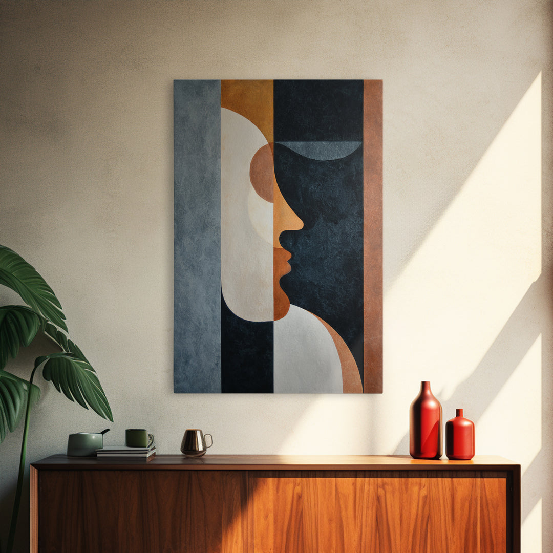Minimal Nude Figure Framed Canvas Print, Line Art, Gallery Decor, Living Room Decor, Fine Art, Line, Home Decor, Wall Decor, LIN-2x3-89