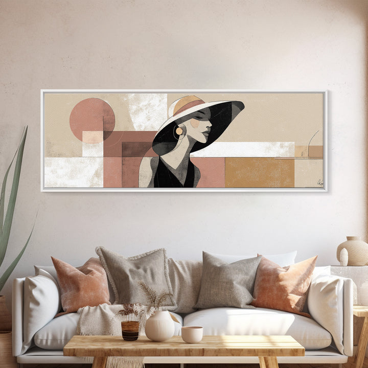 Line Drawing of a Woman Canvas Print, Line Art, Fine Art Print, Living Room Decor, Fine Art, Line, Wall Decor, Custom Portrait, LIN-3x1-11