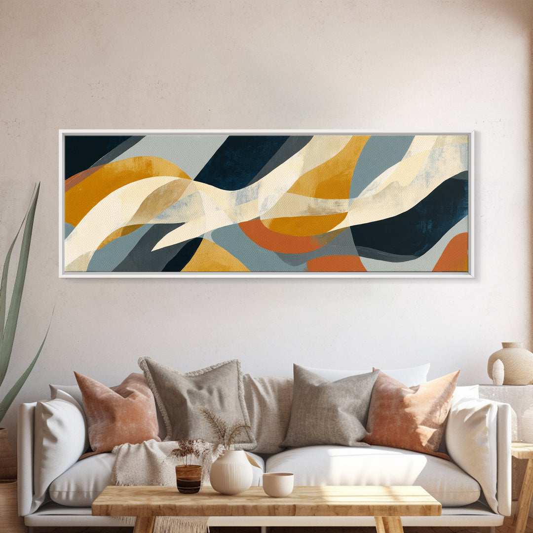 Minimal Angel Wing Contour Canvas Print, Line Art, Living Room Art, Living Room Decor, Fine Art, Line, Art Print, LIN-3x1-13