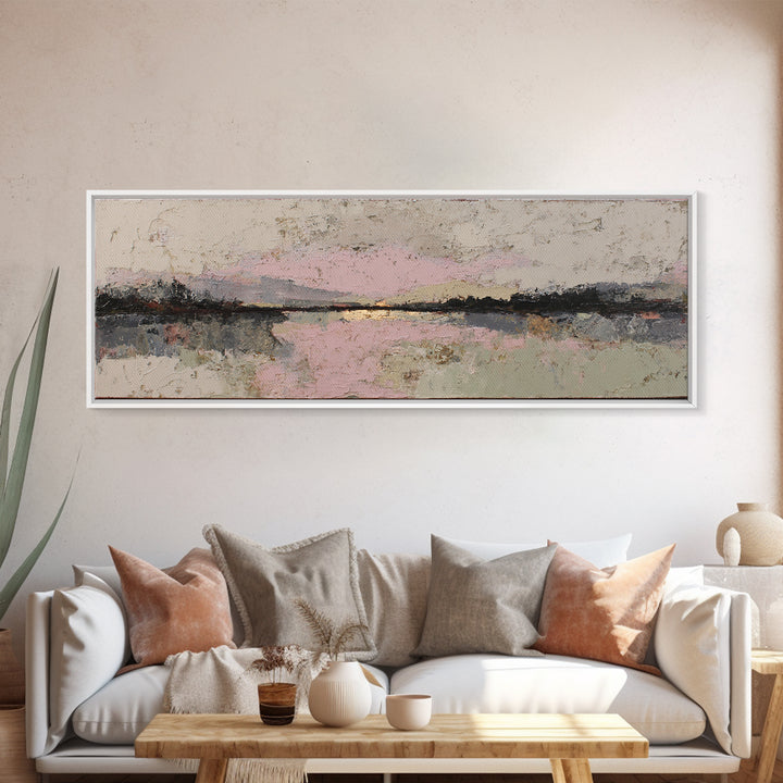 Face and Flower Blended into One Contour Canvas Print, Line Art, Minimalist Decor, Living Room Decor, Fine Art, Line, LIN-3x1-48