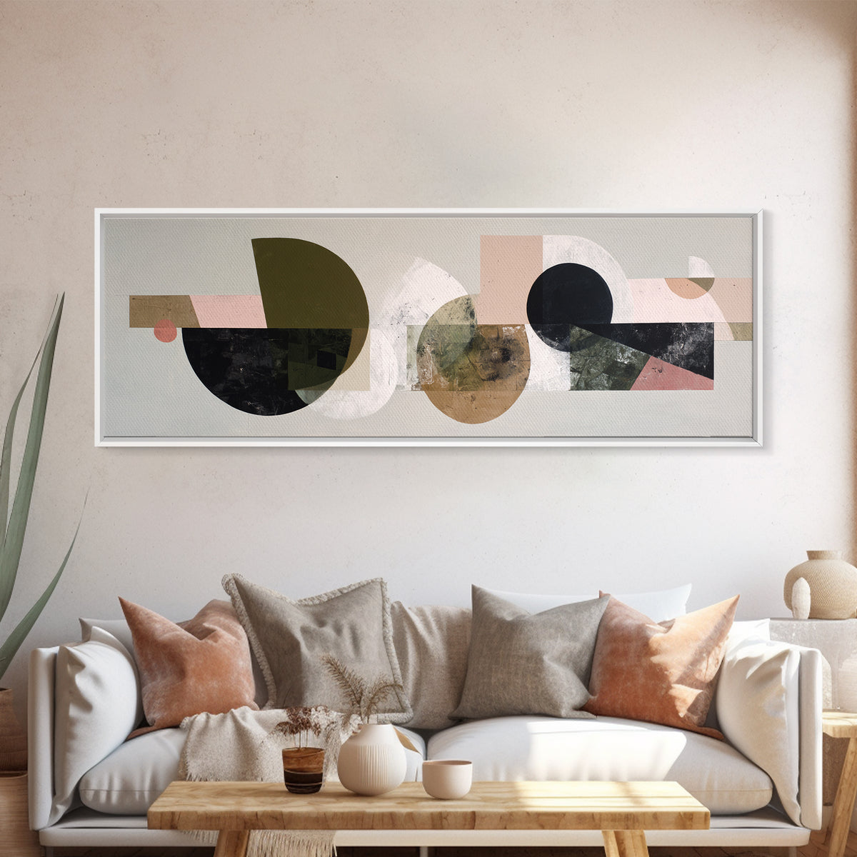 Minimal Angel Wing Contour Canvas Print, Line Art, Luxury Decor, Living Room Decor, Abstract Art, Line, Printable, LIN-3x1-61