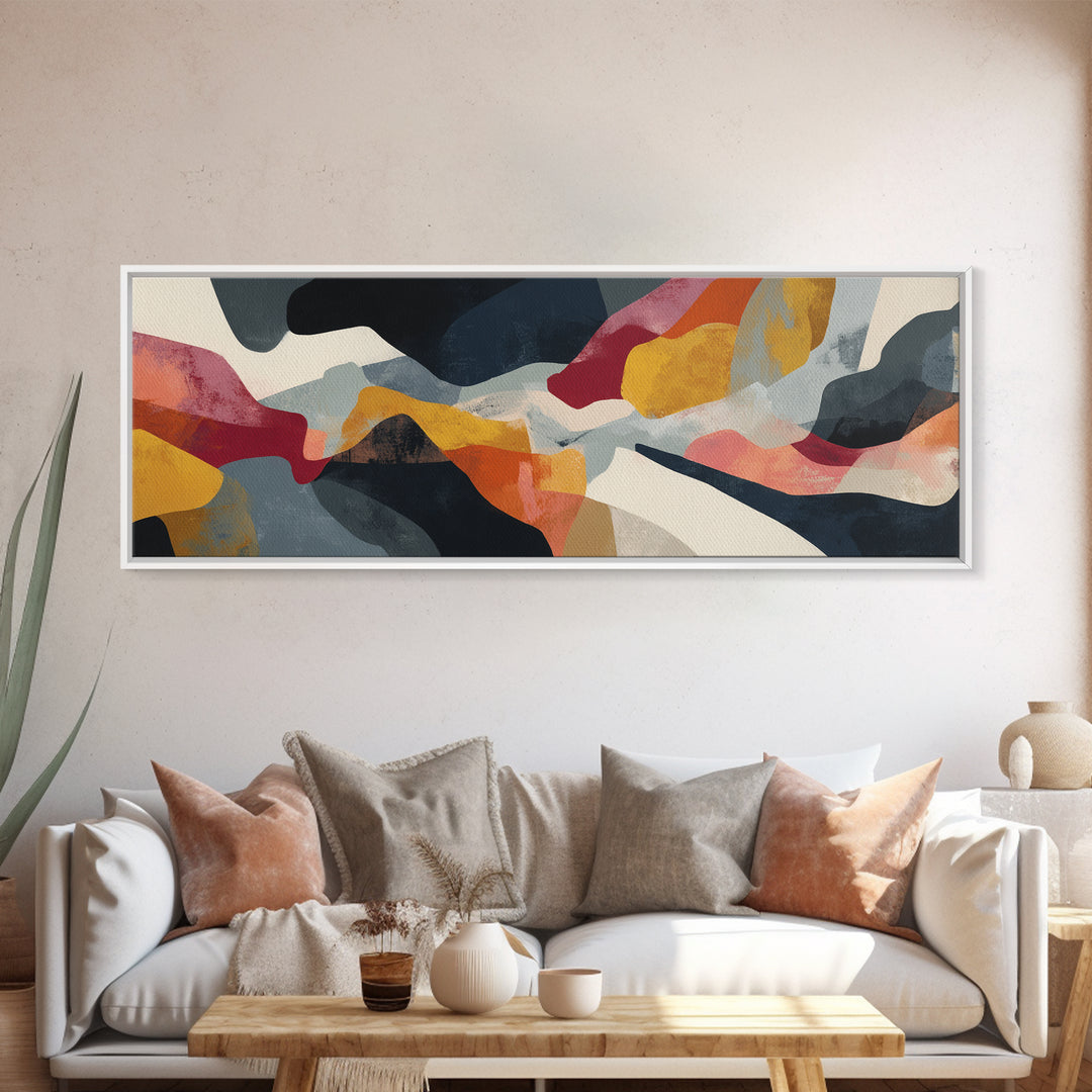 Abstract Horse Formed from Graceful Contour Canvas Print, Line Art, Canvas Art, Living Room Decor, Line, Jesus Wall Art, LIN-3x1-92