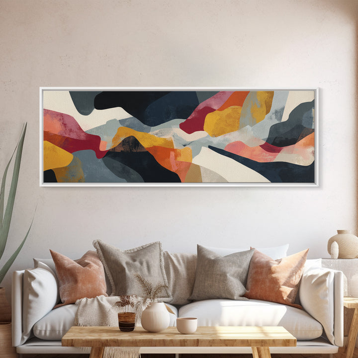 Abstract Horse Formed from Graceful Contour Canvas Print, Line Art, Canvas Art, Living Room Decor, Line, Jesus Wall Art, LIN-3x1-92
