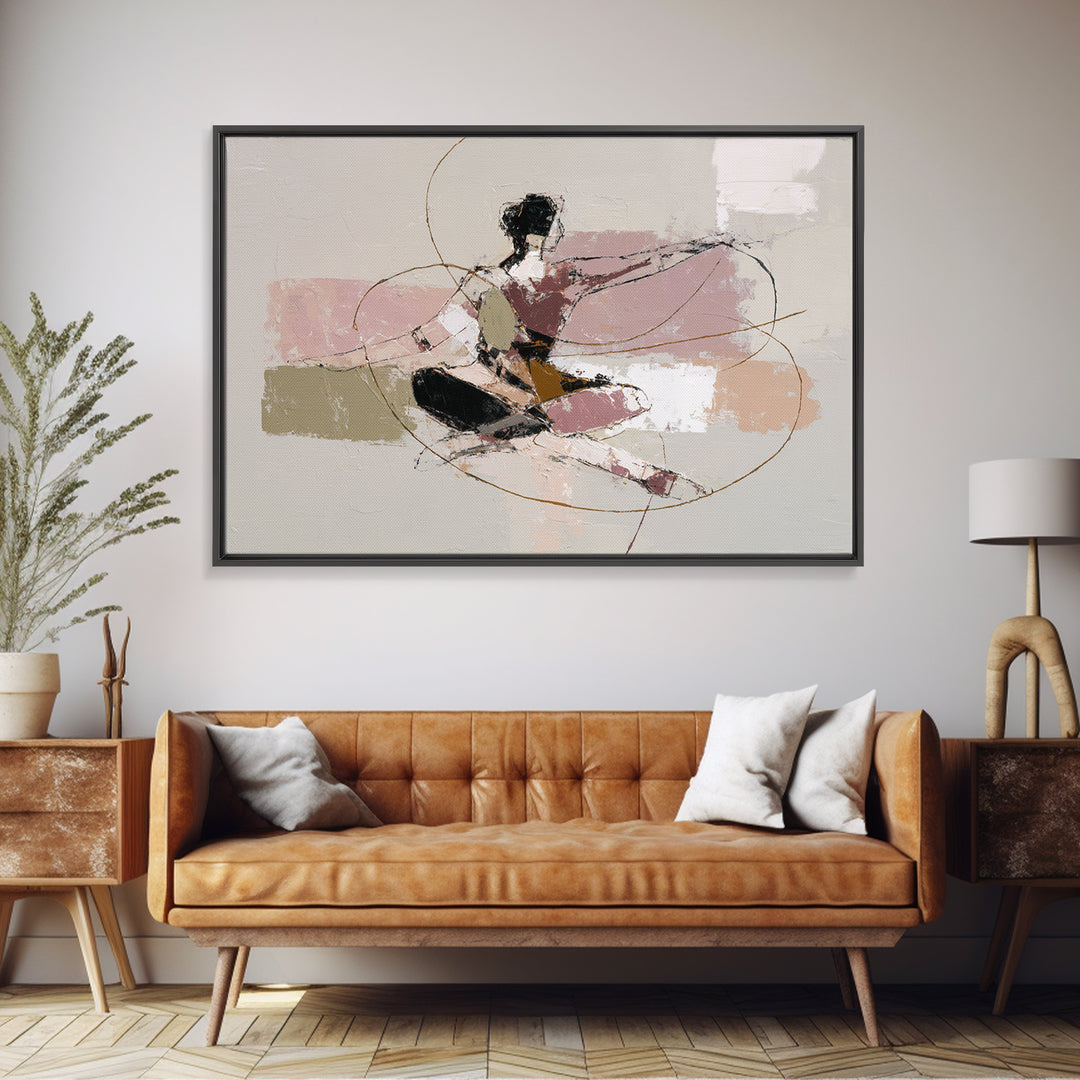 Single Line Yoga Pose Canvas Print, Line Art, Fine Art Print, Living Room Decor, Abstract Art, Line, Custom Portrait, LIN-3x2-21
