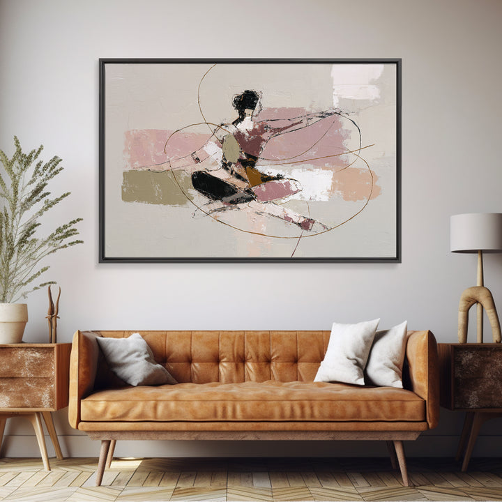 Single Line Yoga Pose Canvas Print, Line Art, Fine Art Print, Living Room Decor, Abstract Art, Line, Custom Portrait, LIN-3x2-21