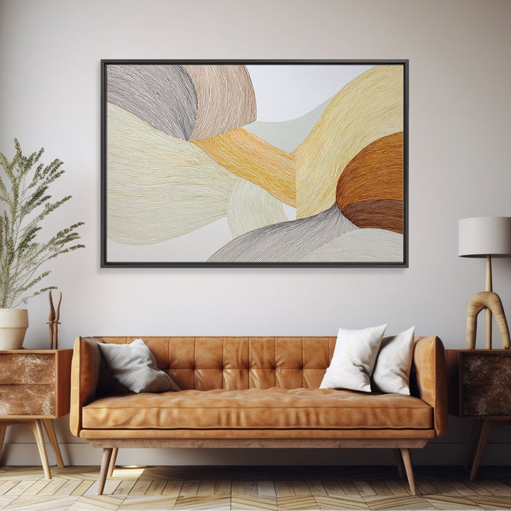 Line Drawing of a Woman Framed Canvas Print, Line Art, Room Decor, Living Room Decor, Fine Art, Line, Digital Wall Art, LIN-3x2-23