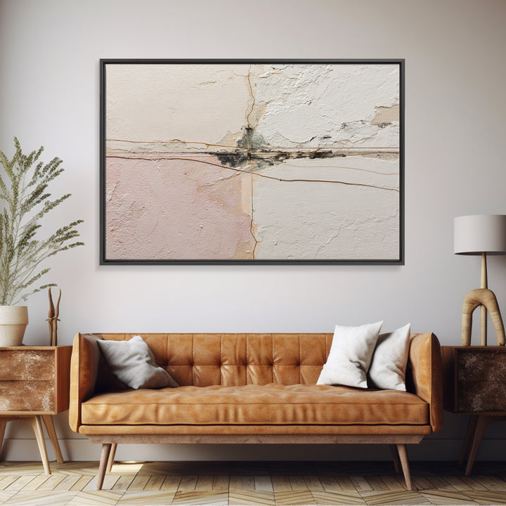 Single Line Couple Embracing Softly Framed Canvas Print, Line Art, Statement Artwork, Living Room Decor, Abstract Art, Line, LIN-3x2-78