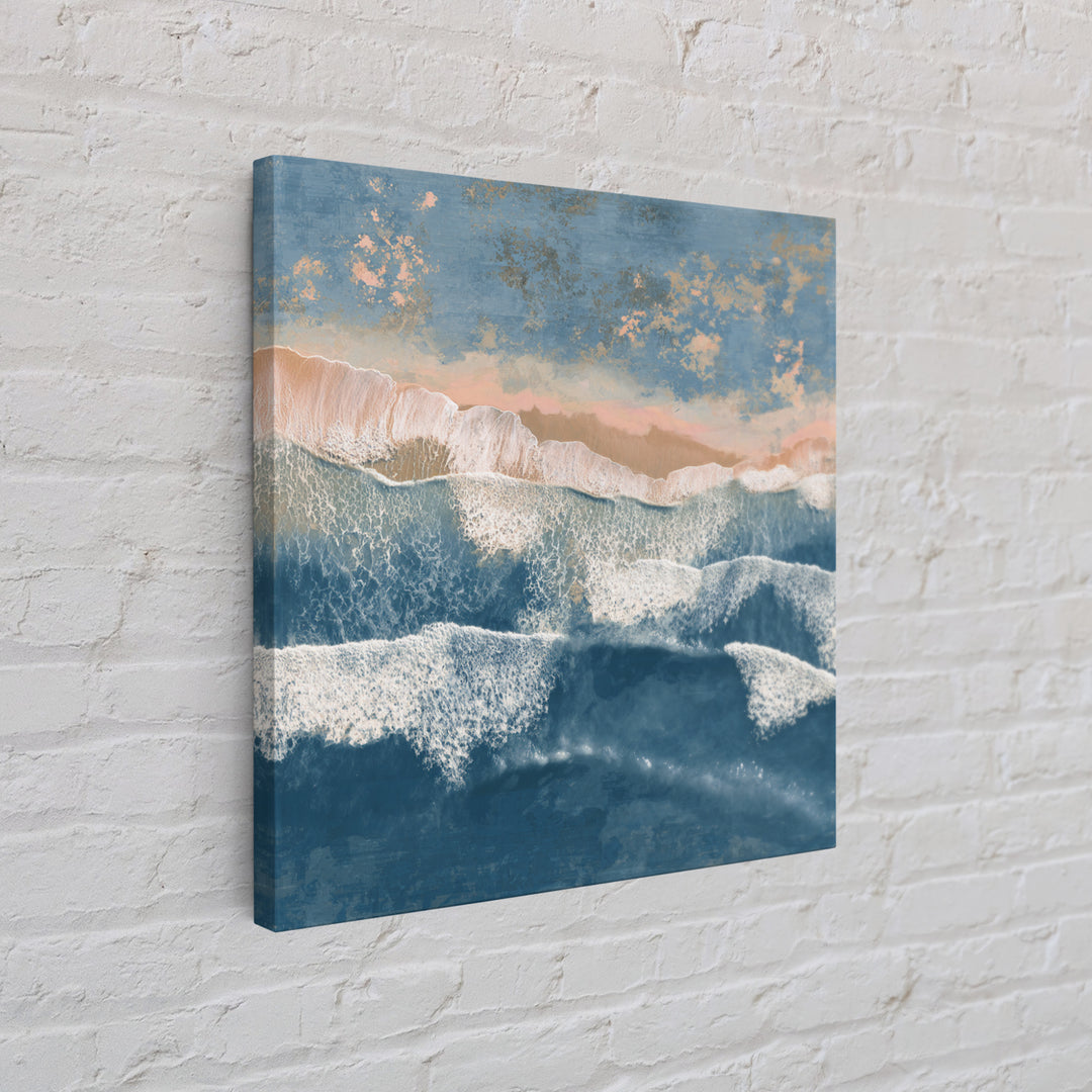 Coastal Aerial Shoreline Framed Canvas Print, Living Room Art, Large Wall Art, Living Room Decor, Living, Dopamine Decor, LIR-1x1-11
