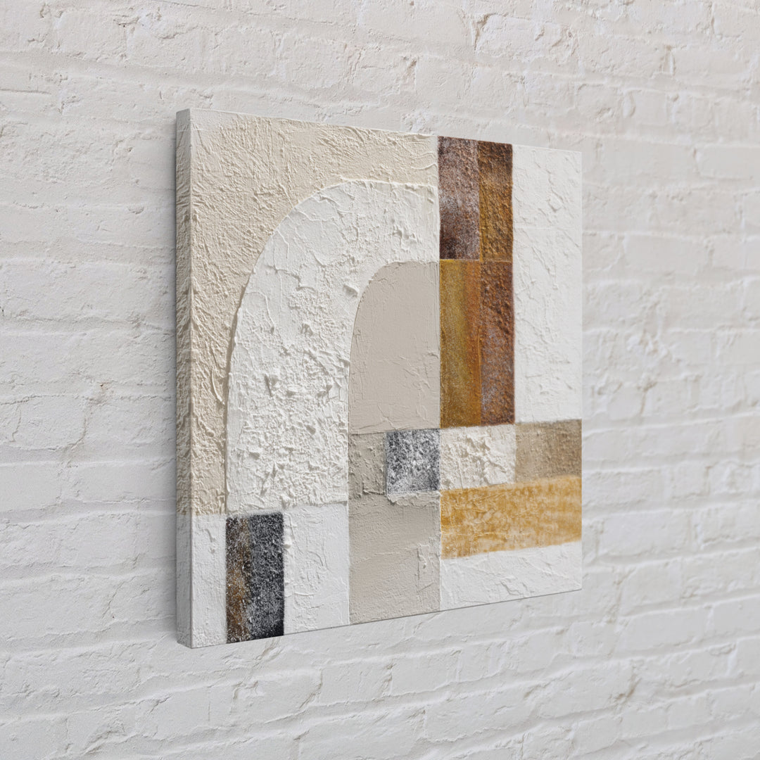 Textured Plaster Abstract Framed Canvas Print, Living Room Art, Textured Painting, Living Room Decor, Abstract Art, Living, LIR-1x1-29