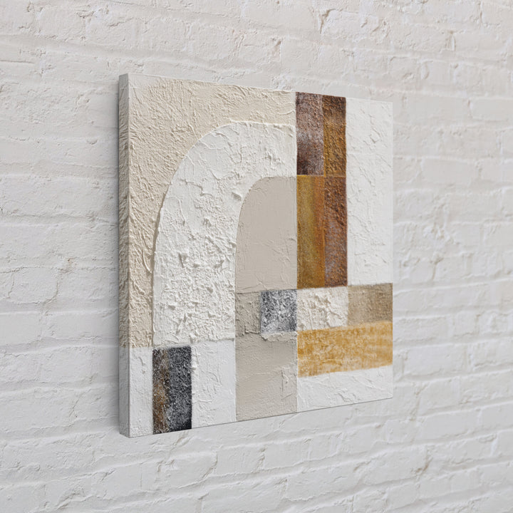 Textured Plaster Abstract Framed Canvas Print, Living Room Art, Textured Painting, Living Room Decor, Abstract Art, Living, LIR-1x1-29