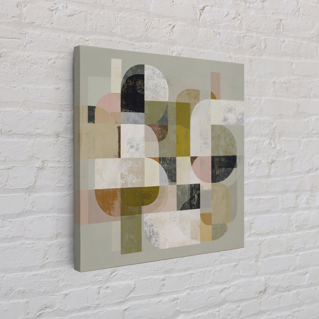 Abstract Organic Shapes Framed Canvas Print, Living Room Art, Printable Art, Living Room Decor, Abstract Art, Living, LIR-1x1-39