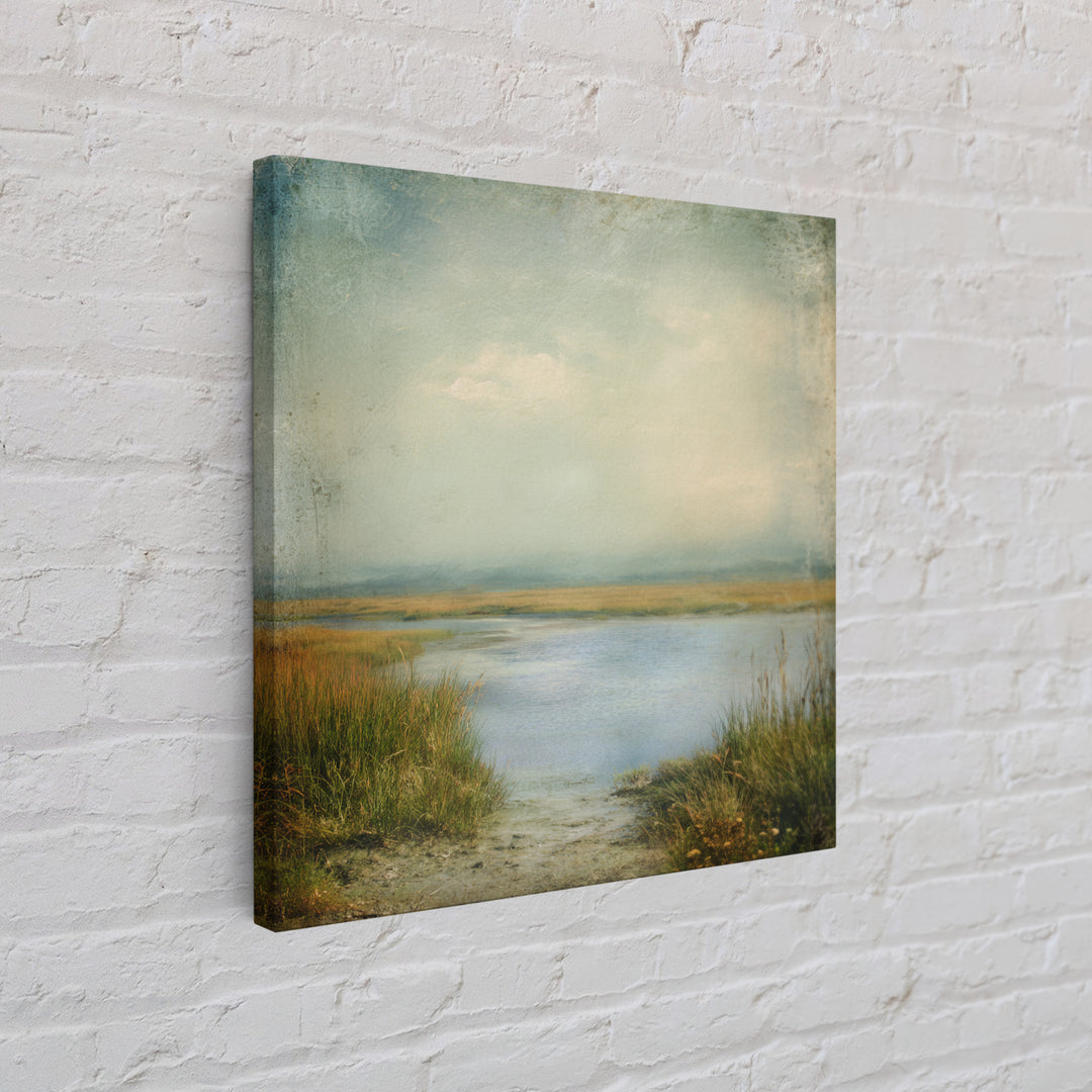 Quiet Meadow Landscape Framed Canvas Print, Living Room Art, Bedroom Decor, Living Room Decor, Living, Bedroom Wall Art, LIR-1x1-47