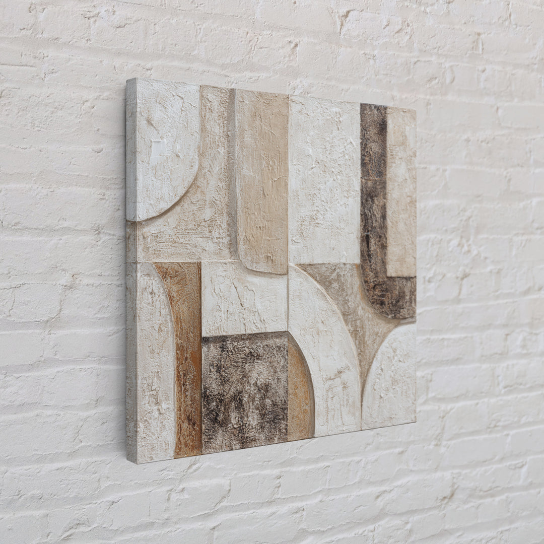 Textured Plaster Abstract Canvas Print, Living Room Art, Fine Art Print, Living Room Decor, Abstract Art, Living, Wall Decor, LIR-1x1-5
