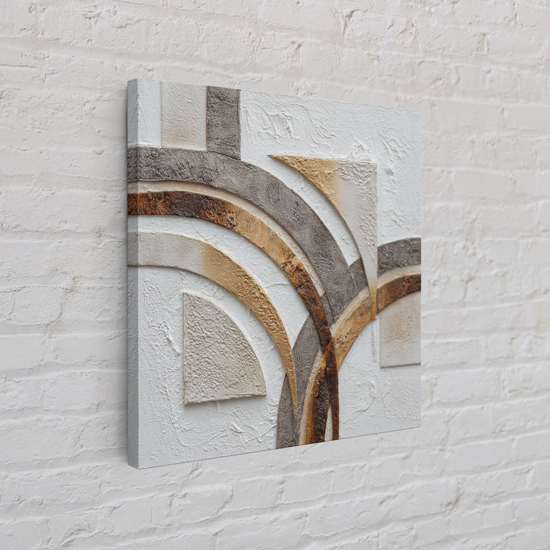 Textured Plaster Abstract Framed Canvas Print, Living Room Art, Textured Painting, Living Room Decor, Abstract Art, Living, LIR-1x1-53