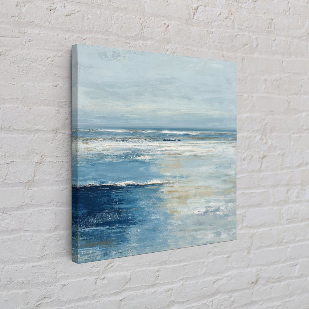 Moody Seascape for Dramatic Focal Point Canvas Print, Living Room Art, Bedroom Wall Art, Living Room Decor, Oil Painting, LIR-1x1-54