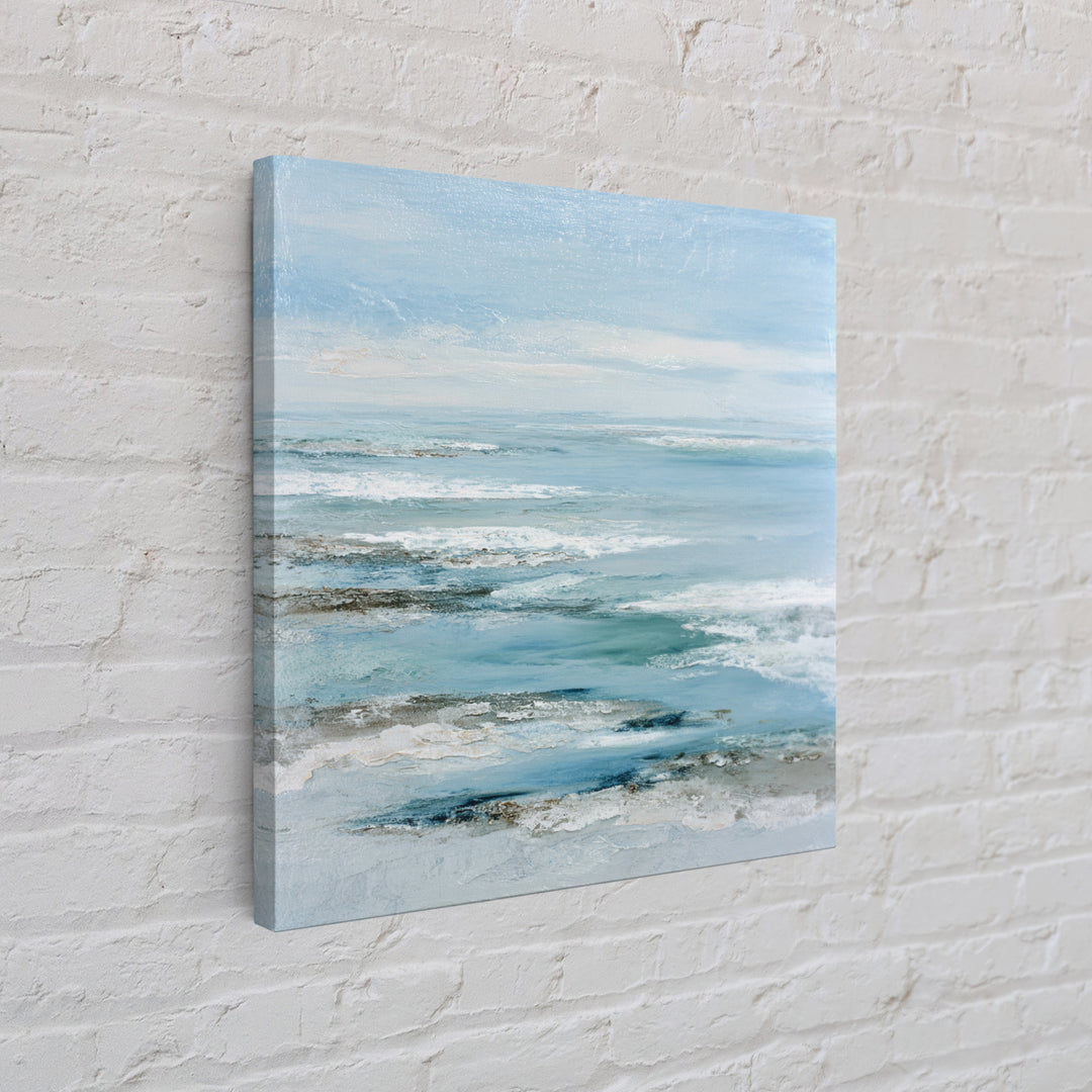 Coastal Aerial Shoreline Canvas Print, Living Room Art, Gallery Decor, Living Room Decor, Fine Art, Living, Wall Art, LIR-1x1-59