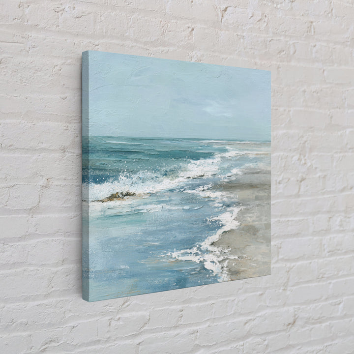 Moody Seascape for Dramatic Focal Point Canvas Print, Living Room Art, Abstract Wall Art, Living Room Decor, Living, Home Decor, LIR-1x1-6