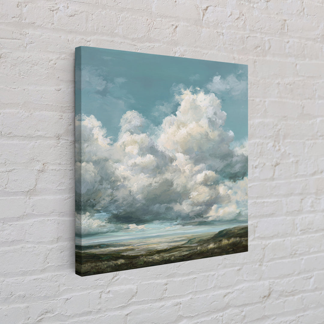 Large Cloudscape with Gentle Movement Framed Canvas Print, Living Room Art, Modern Decor, Living Room Decor, Fine Art, Living, LIR-1x1-67