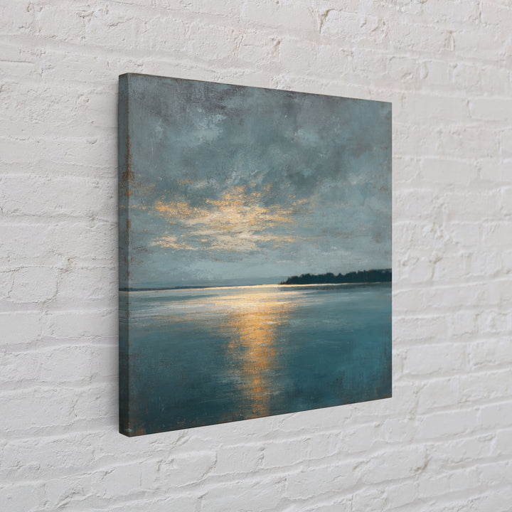 Modern Landscape with Expansive Calm Sky Canvas Print, Living Room Art, Wall Decor, Living Room Decor, Oil Painting, Living, LIR-1x1-99