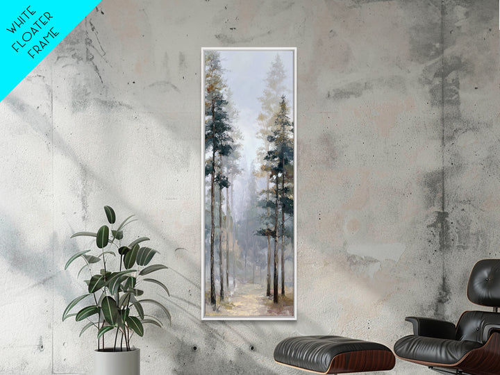 Minimal Scandinavian Forest Canvas Print, Living Room Art, Mid Century Modern, Living Room Decor, Living, Abstract Wall Art, LIR-1x3-25