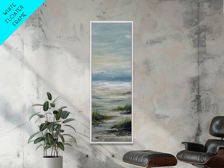 Large Cloudscape with Gentle Movement Framed Canvas Print, Living Room Art, Abstract Art, Living Room Decor, Watercolor Art, LIR-1x3-31