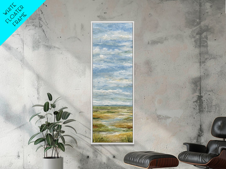 Quiet Meadow Landscape Canvas Print, Living Room Art, Living Room Decor, Watercolor Art, Living, Abstract Wall Art, LIR-1x3-35